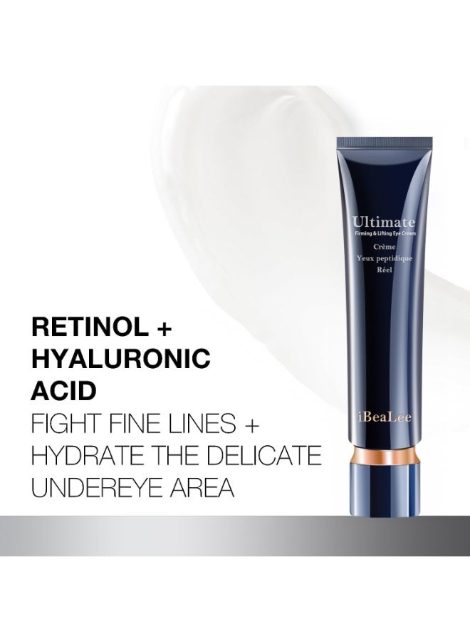 iBealee 2-PACKS Peptide Firming and Lifting Eye Cream | Contains Retinol, Hyaluronic Acid, and Other Effective Ingredients to Deeply Nourish and Repair the Skin Around the Eyes 20g*2 - Image 5